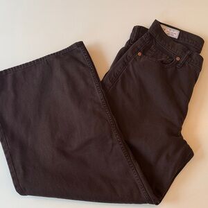 GAP Woman’s Dark Brown Baggy Mid Rise Jeans